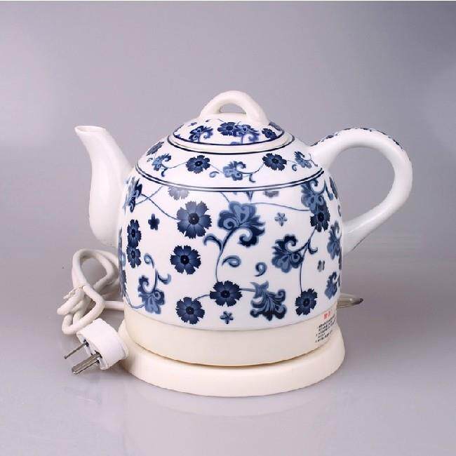 景德镇南光一家欣陶瓷电热水壶SCD-1001自动断电水壶快烧水壶包邮