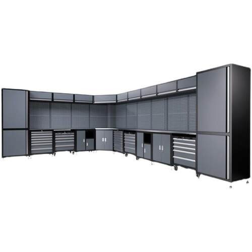 重型工具柜工作站汽修组合柜多功能活动柜维修操作台钢制存储柜