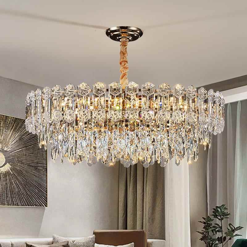 轻奢水晶厅灯具气现代奢厅华大客主灯主卧325室房间灯法式百搭餐