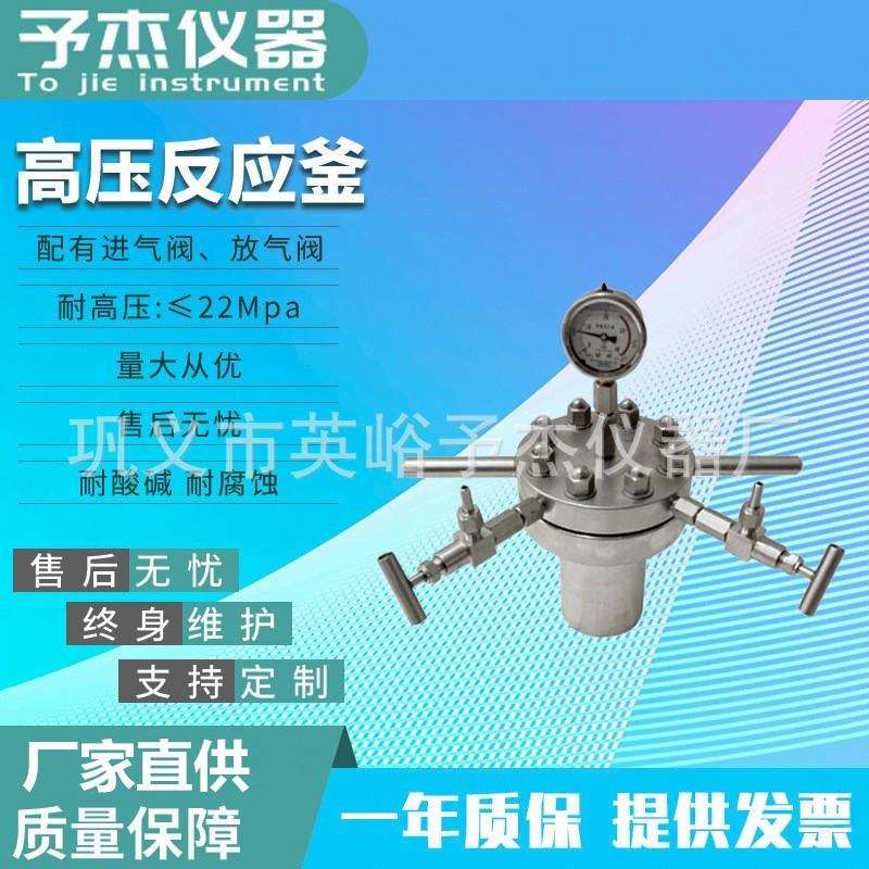 316或304简易不锈钢高压反应釜反应釜