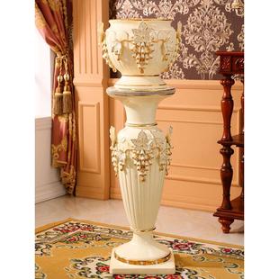 奢华欧式陶瓷落地花瓶高款大号轻奢装饰花盆电视柜沙发旁客厅摆件