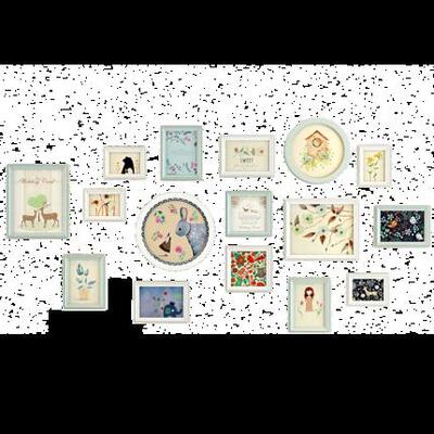 北欧背照片YMQ-ZPQ-墙装饰墙面厅相墙创意客墙壁景免打孔小框清新