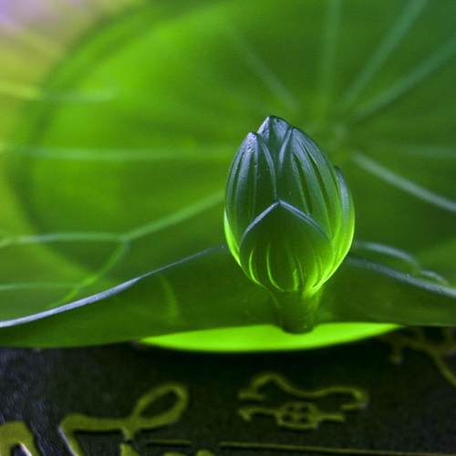 高档7寸8寸9寸祥琉琉果璃莲花碟 古吉法璃 摆件用品果盘