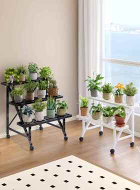 阳台托花花架置物阶F99M97TS梯式架花架子客厅落地式可移动户外蝴