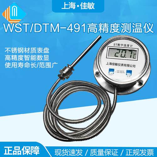 数显温度计 带探头WST/DTM-491高精度测温仪 工业数字水温表