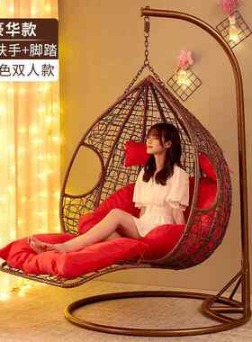 吊篮藤椅吊椅秋千懒人鸟巢摇摇椅阳台家用吊床成人室内吊兰座椅厂