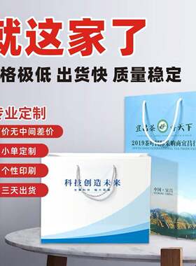 房产手提袋定制小批量人寿礼品袋订做培训班纸袋美术画室教育定做