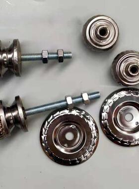 大铁门球形拉手农村街门圆型把手齿条锁手球拧手不锈钢手柄大小号