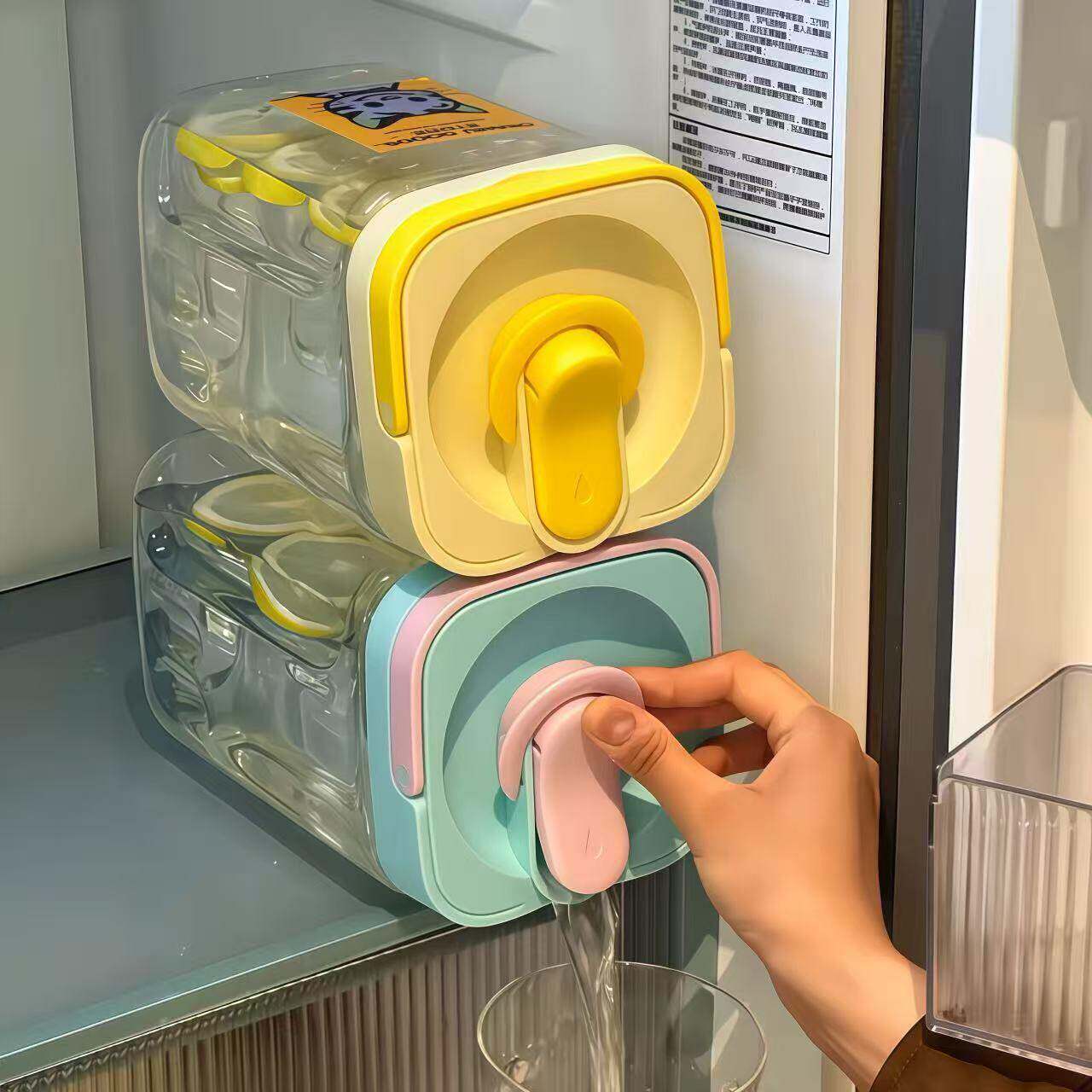 多巴胺冷水萃咖啡壶大容量高颜值冰箱果茶凉水壶带水龙头冷泡茶壶
