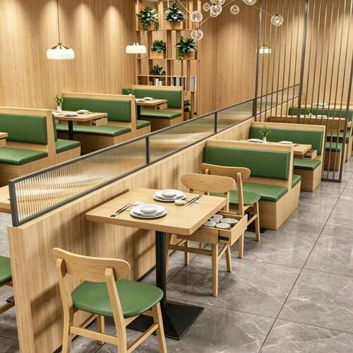 餐饮小吃店实木桌椅组合商用粉面馆糖水铺中式快餐店饭厅卡座沙发
