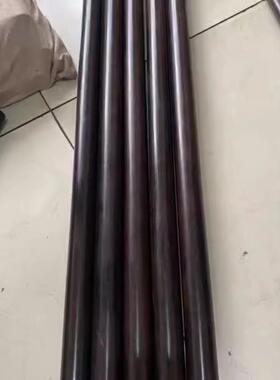 黑檀木圆棒紫光檀武术棍圆柱把玩棍武术健身棍车载防身棍原木短棍