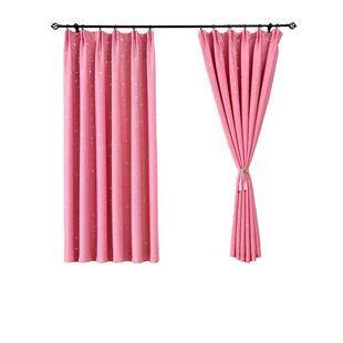 北欧ins短窗帘遮光布成品卧室家用女生飘窗隔断帘遮阳布门帘客厅