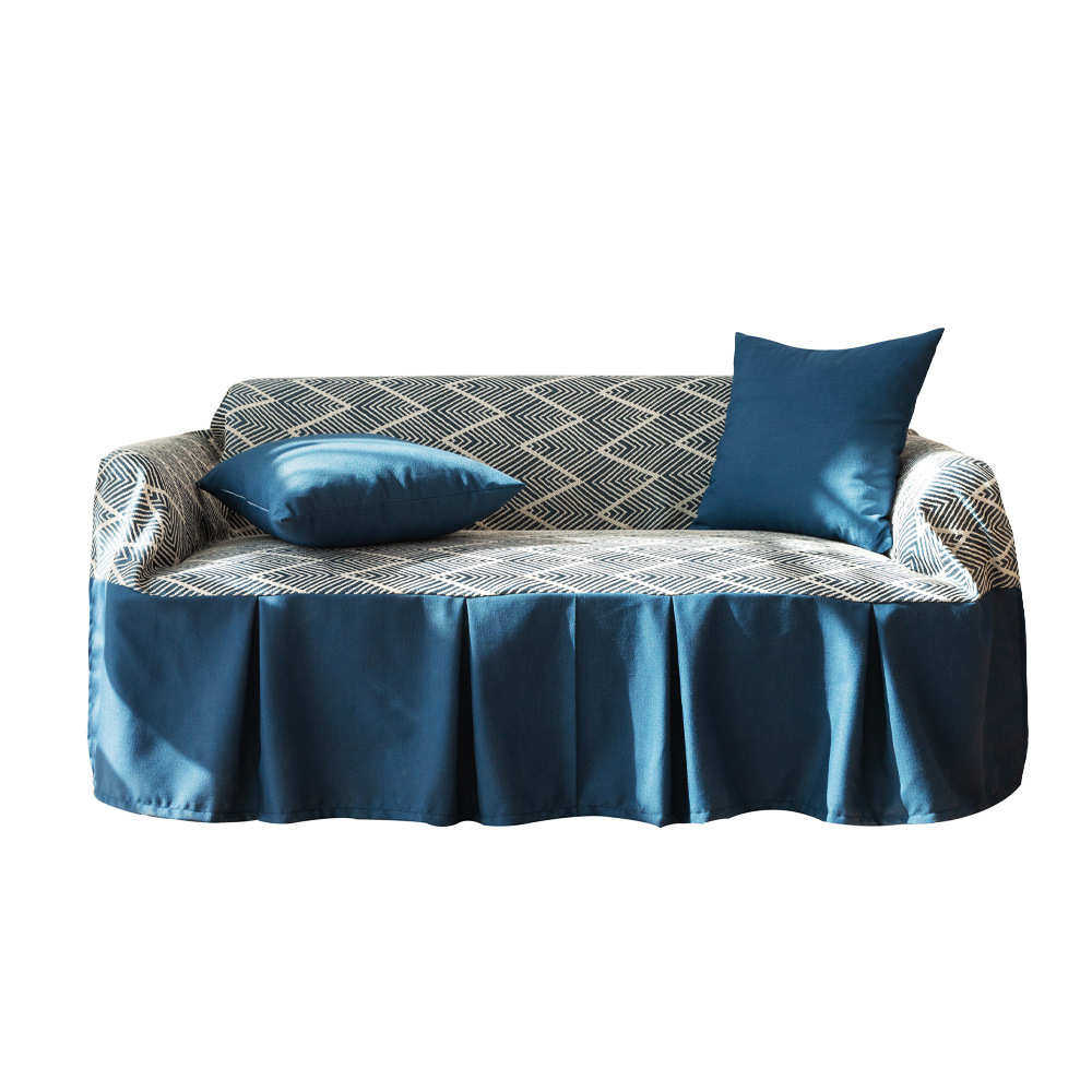 ins条纹沙发巾全盖通用沙发垫 双人沙发套罩提花布拼接,居家布艺,沙发套,淘宝优惠券,粉丝福利购,淘宝优惠卷