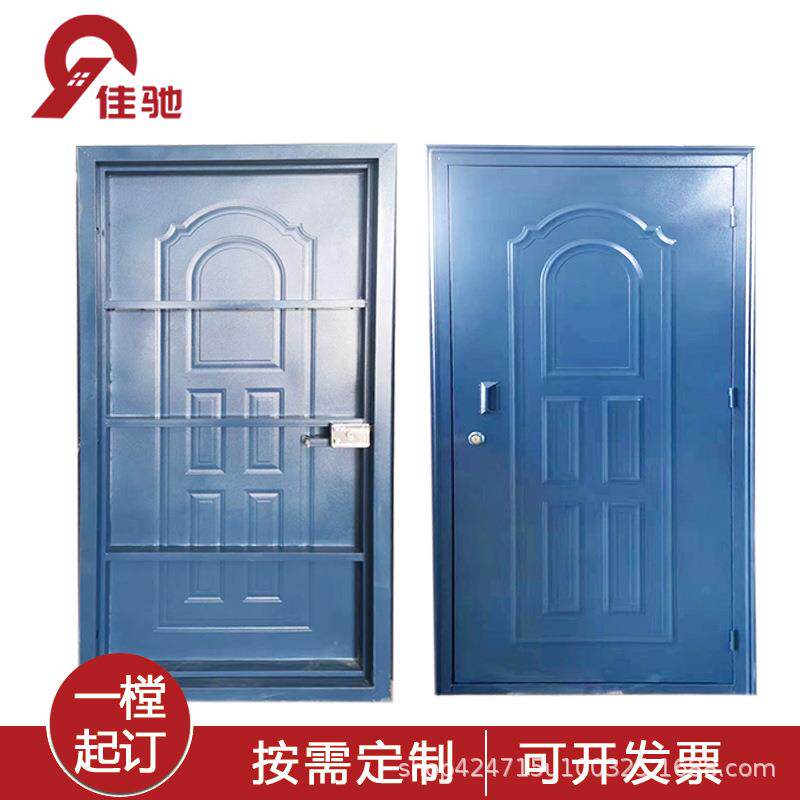钢制单板门单层铁皮门家用地下室储物间储藏室出租房简易门工程门