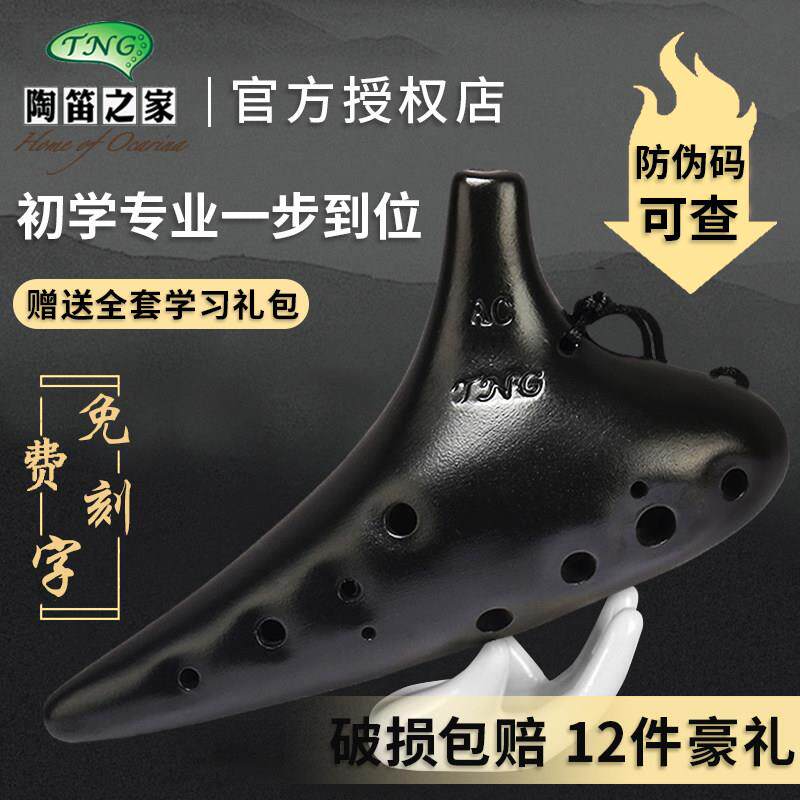 台湾TNG12孔AC中音C/F调SC高音学生初学陶笛故乡的原风景薰烧乐器