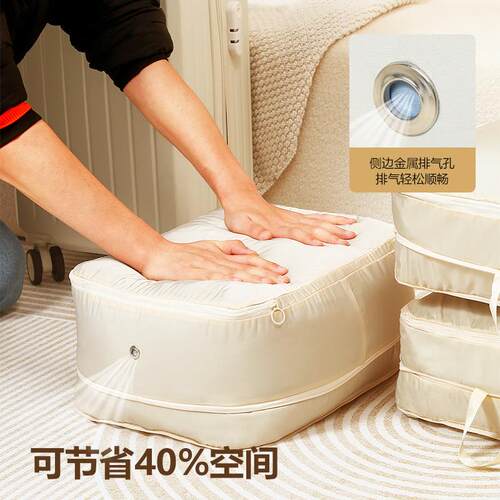 Storage bag for comforters, down jackets, travel clothes, an