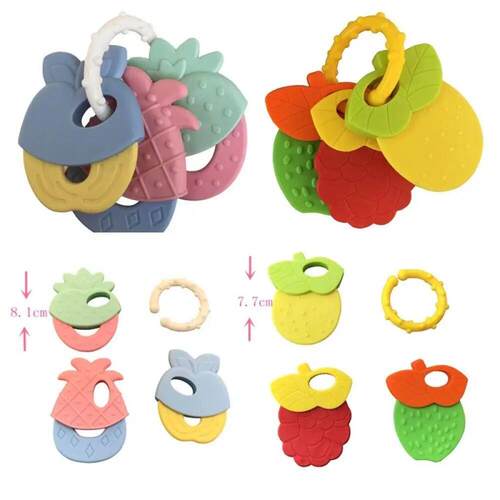 Fruit Macaroon Teether Teething toys for teething babies Eas