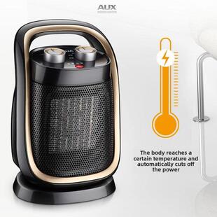 桌下取暖器暖风机家用小型办公室桌面吹热风冬季静暖腿烘脚加热器