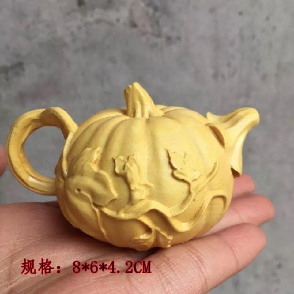 崖柏黄杨木瓜壶木手把件玩把南件摆雕件工艺品文A10045玩实木雕刻