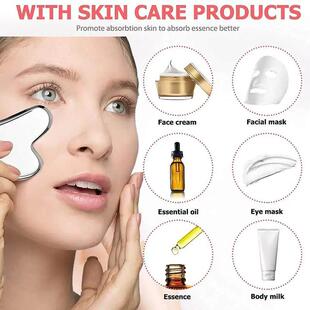 steel gua sha massage face roller guasha tool 专用面部刮痧板
