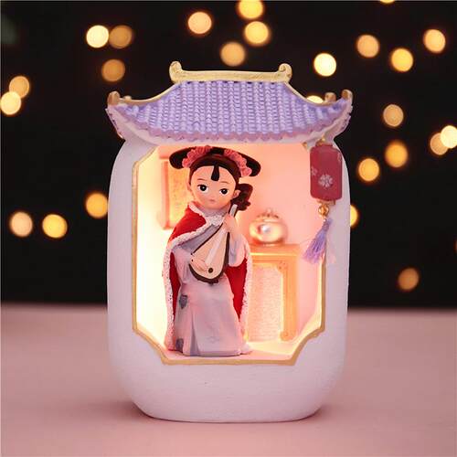 正品风宫廷灯格格创意设计古汉服娃娃小夜少灯摆件女心房间装饰灯
