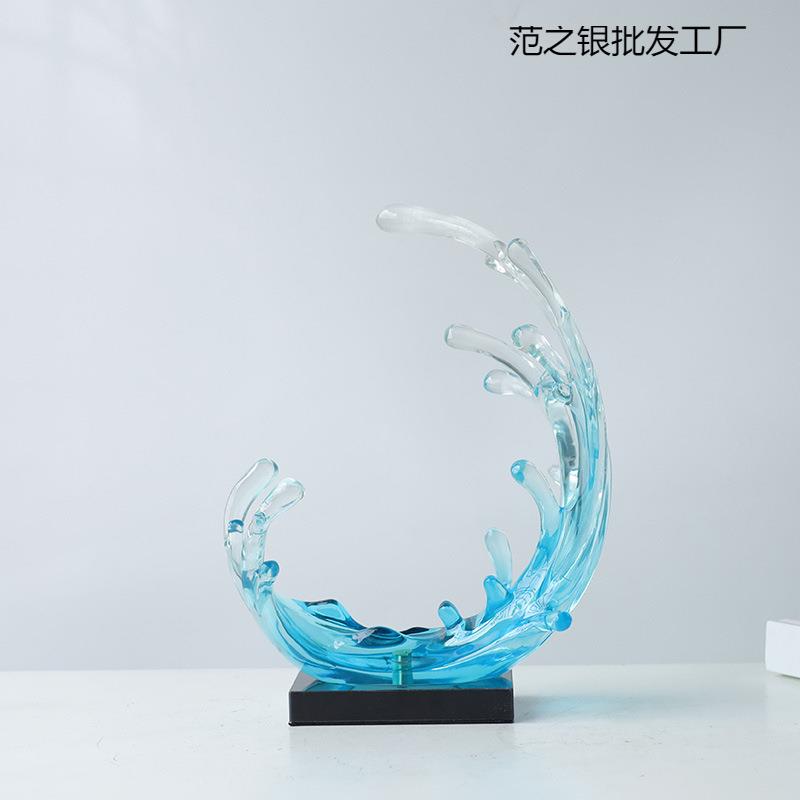 风生水起室摆件奢XLZ高档办客厅高端大气上档次公电视柜酒柜装轻