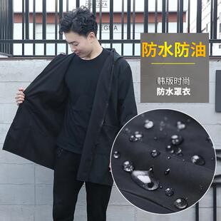 绒罩衣男女工加作服厨房袖防冬水油围裙大人时尚外穿长秋加厚