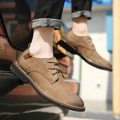 2024新款 休皮鞋 真皮头层透气大码 闲46码 闲英伦韩 正品 休鞋 秋男冬季