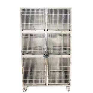 304不锈钢住院狗笼宠物医院猫笼宠物店五位寄养笼恒温氧舱繁殖笼