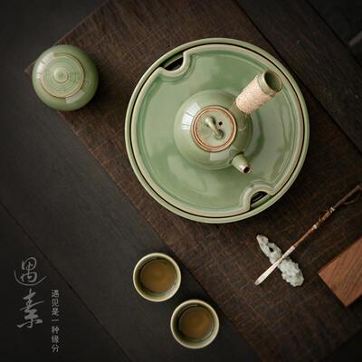 复古陶cbh-0231瓷壶中式滤侧茶把壶防烫手抓过泡壶创意手执壶单壶