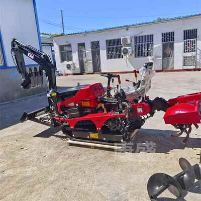 FCH水稻旋耕农地机机单缸柴用油履耕带微耕机田园管理机