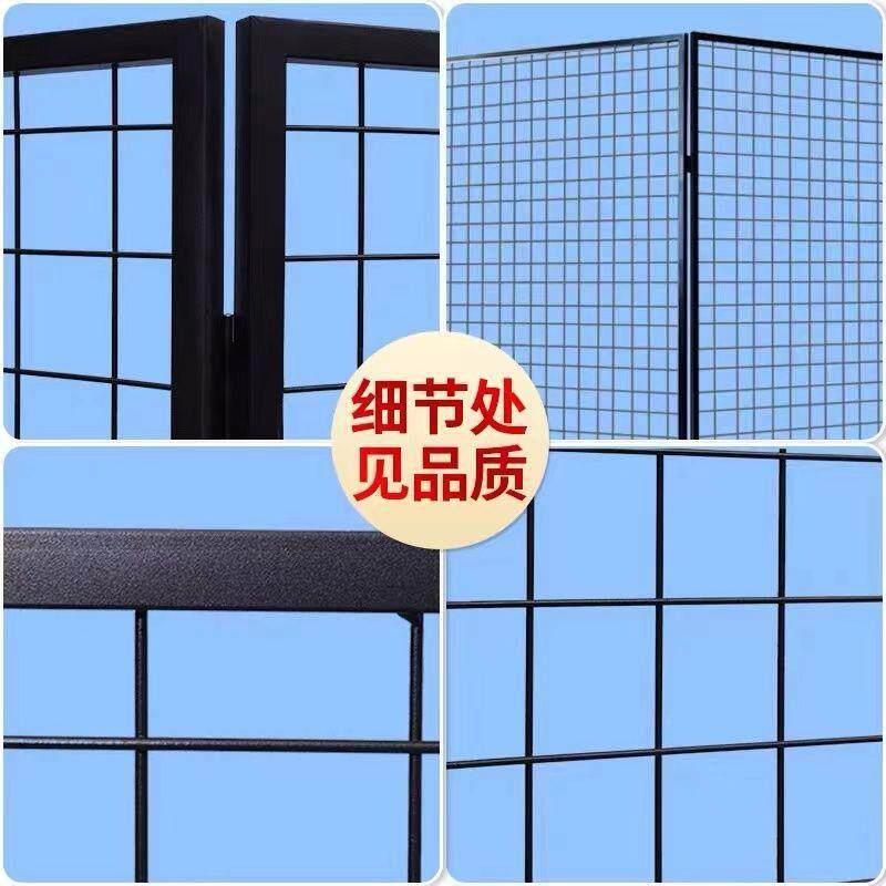 摆摊收纳画展网格展架铁丝网艺置物架超市挂架饰品挂网移动式网片