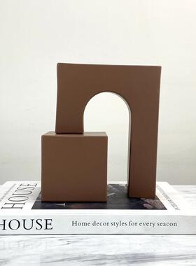 约摆设铁艺摆件桌面样板房JLM拱门现楼处艺术装售饰品几何代柜子