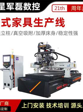 全屋板材四工序开料机数控全自动木板材家具木门橱柜木工开料机