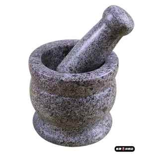 擂辣椒擂钵青石捣蒜器石臼蒜捣药罐家用蒜泥器蒜臼子商用对窝研磨