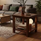 边几角几中式 简约现代小桌子客厅阳台家用迷你小茶几床头柜小方桌