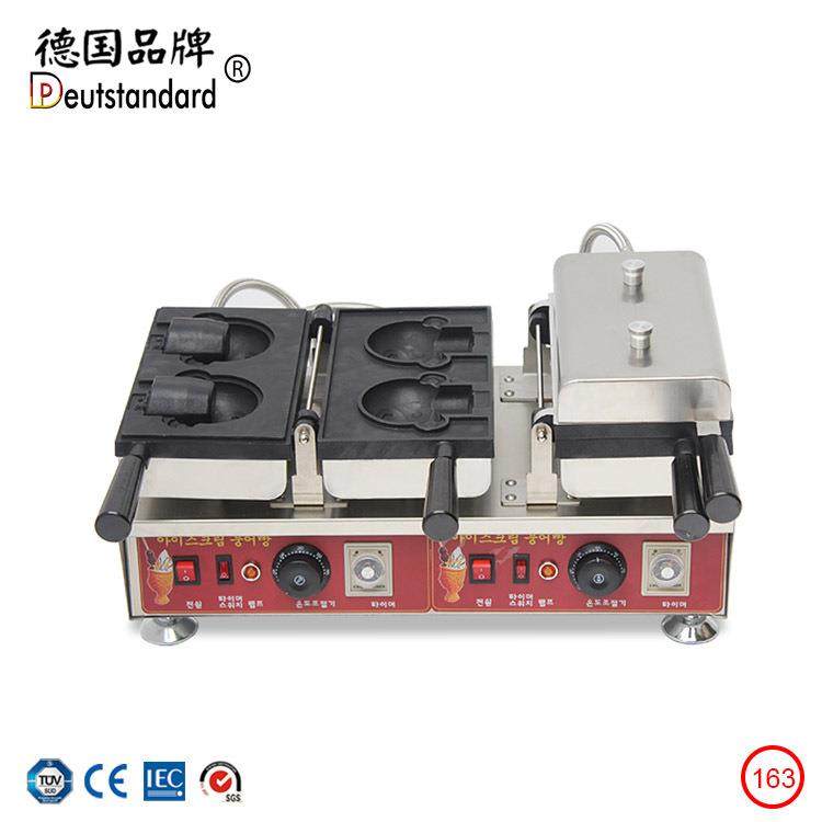 商用电热华夫机冰淇淋开口熊头烧卡通雪糕筒烘培小吃机器抖音同款,厨房电器,商用烤饼机/煎包/锅贴机,淘宝优惠券,粉丝福利购,淘宝优惠卷