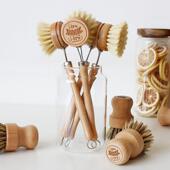 厨房榉木剑麻刷子家用实木刷洗长柄竹木清洁刷植物纤维锅刷碟盘刷