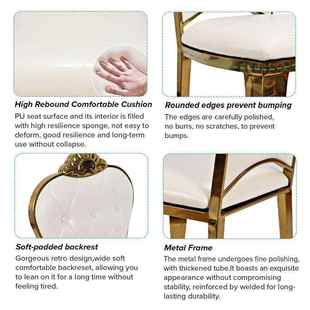 2052新款 宴会椅雅高设计餐椅背皮革椅子酒店活动不优锈钢 法ZKI式