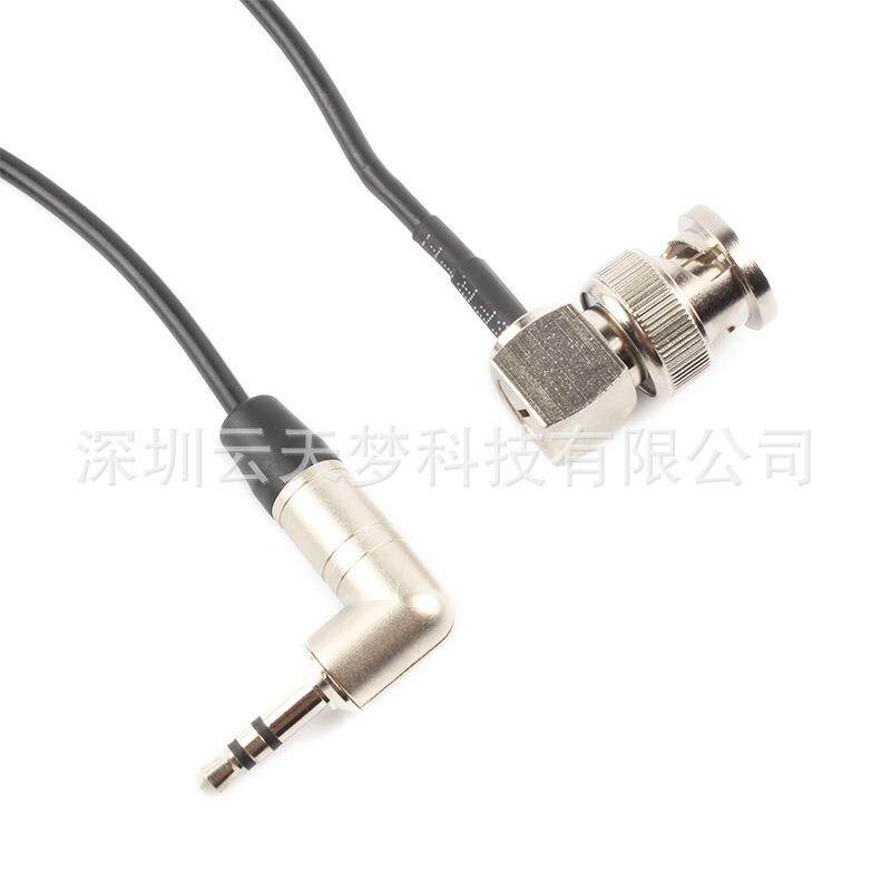Q9弯头BNC转3.5时码同步线C300/500/f55/arri/zoomF8n/MixPre-10T