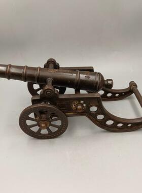 铜大炮摆件复古大炮酒店庄园摆放仿古大炮模型摆件