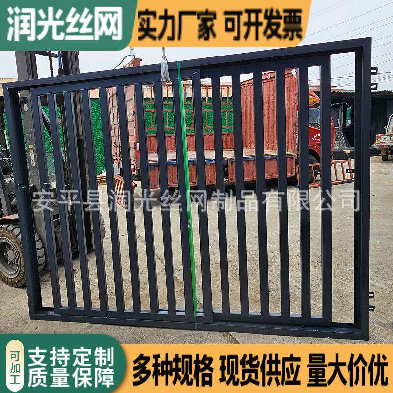 铁路（8001）栅栏门铁艺推拉大门铁路涵洞防护栅栏门铁道门