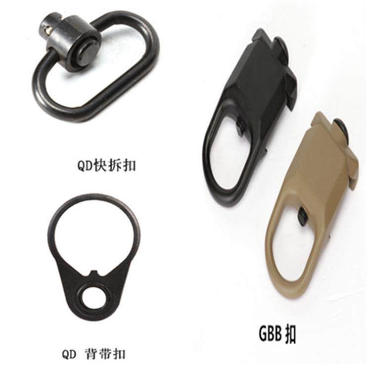锦明战术扣 QD快拆背带扣 GBB背带绳扣环 AR15扣环配件 223金属环