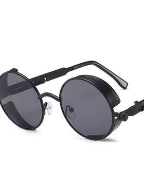 Classic Gothic Steampunk Sunglasses Women Brand Designer Vi