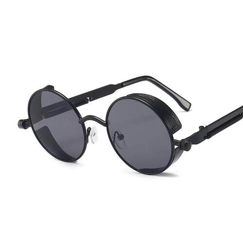 Classic Gothic Steampunk Sunglasses Women Brand Designer Vi
