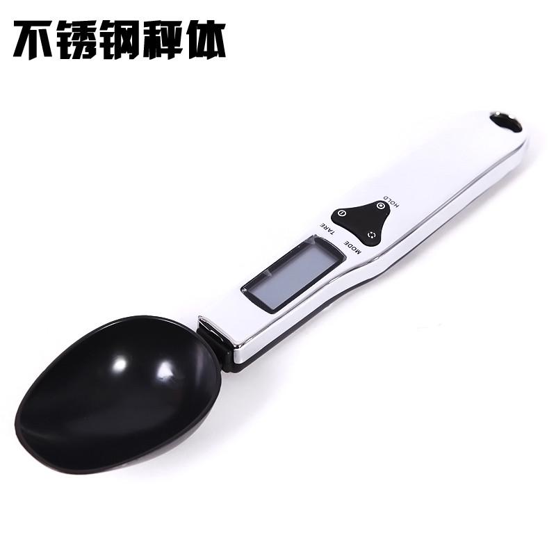 秤喂食.家用1g秤奶粉0单药材宠物勺子勺电子称不锈钢精准秤厨房秤