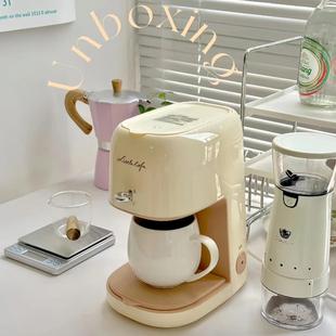 滴漏咖啡机 小画仙咖啡机半自动家用小型便携咖啡機办公小型美式
