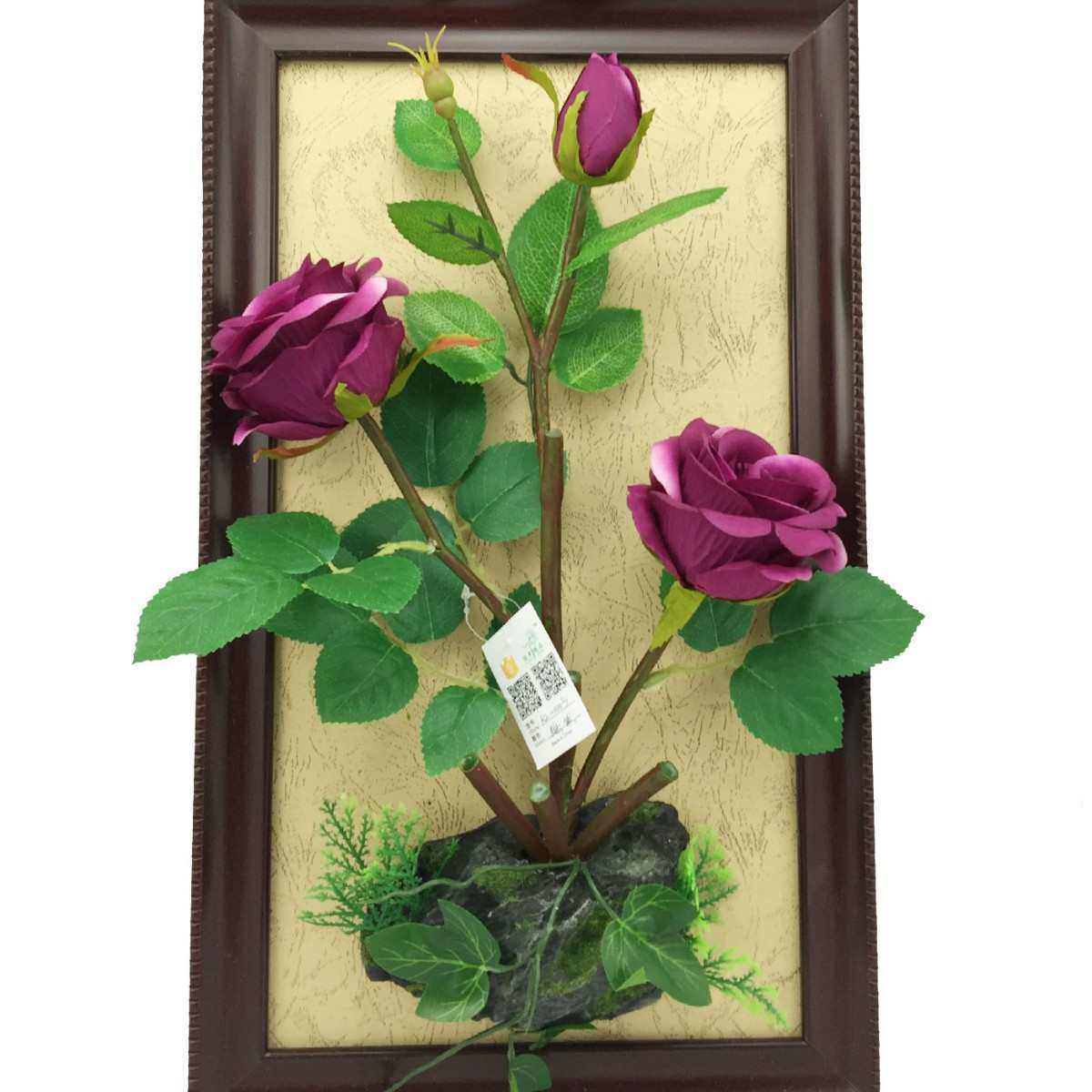 时尚欧式仿真花客厅相框挂壁 家具时尚装饰人造时尚玫瑰代发,鲜花速递/花卉仿真/绿植园艺,仿真绿植,淘宝优惠券,粉丝福利购,淘宝优惠卷
