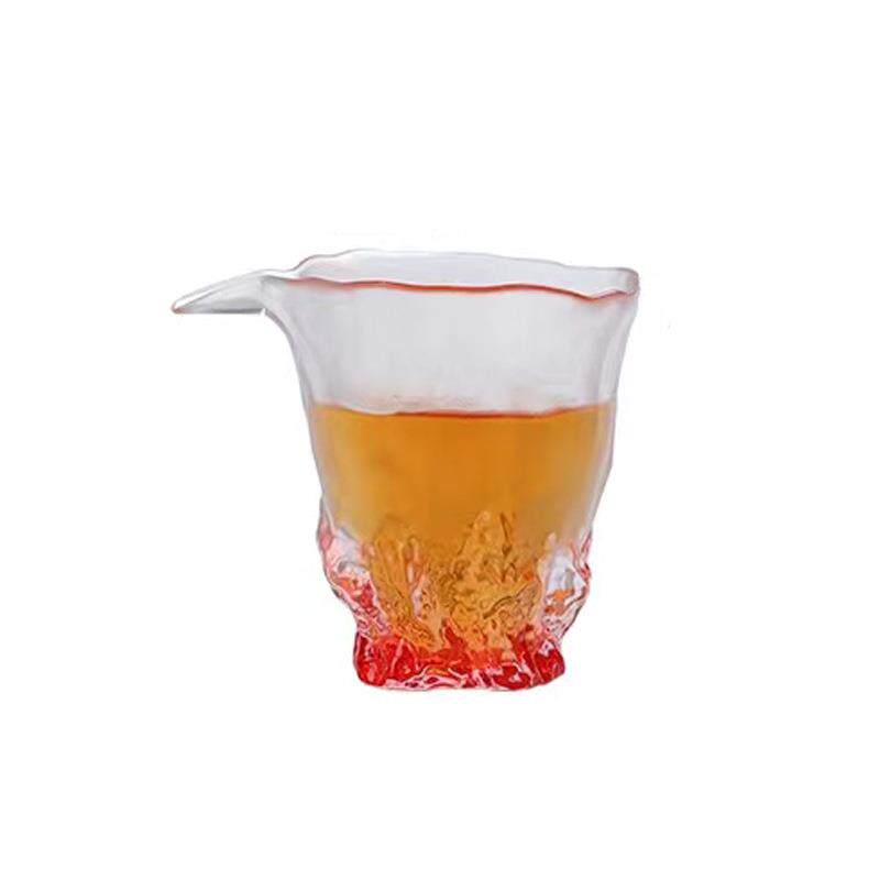 水晶古法冰冻烧琉璃公道杯大号家用茶海茶件耐热加厚分茶器图片