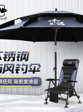 本诺新款钓鱼伞万向大钓伞户外太阳伞加厚遮阳防晒防雨专用垂钓伞